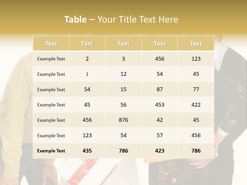 Man Group Newlyweds PowerPoint Template