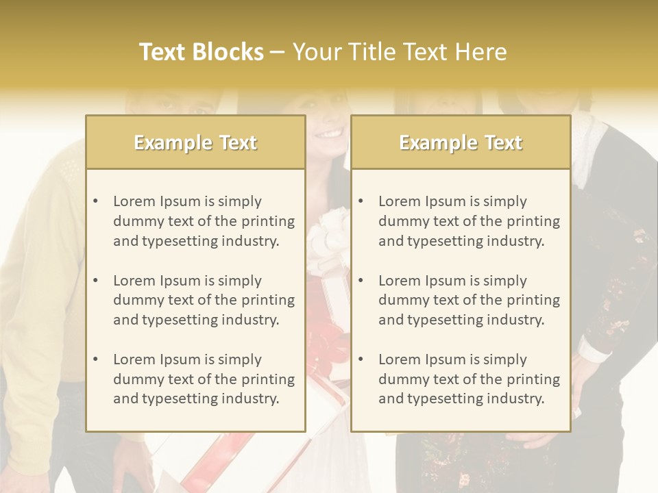 Man Group Newlyweds PowerPoint Template