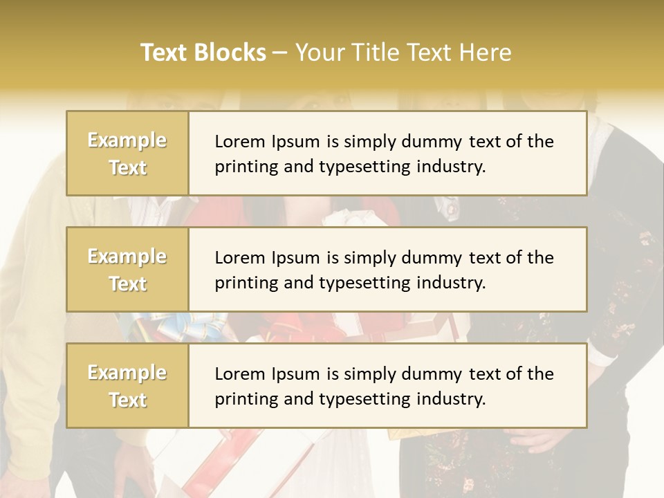 Man Group Newlyweds PowerPoint Template