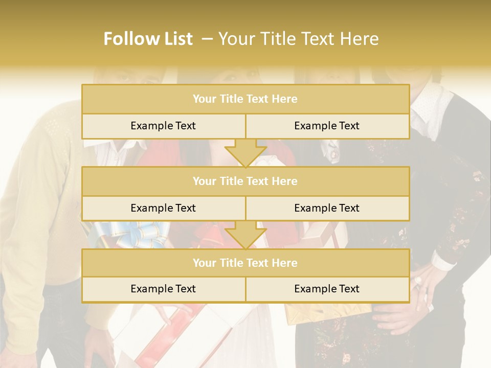 Man Group Newlyweds PowerPoint Template
