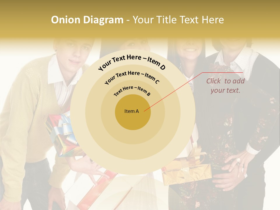 Man Group Newlyweds PowerPoint Template