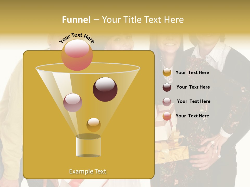 Man Group Newlyweds PowerPoint Template