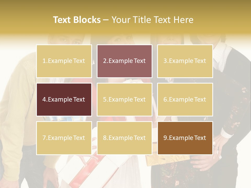 Man Group Newlyweds PowerPoint Template