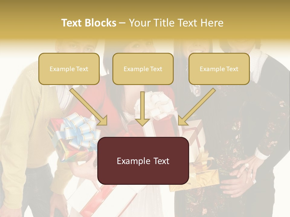Man Group Newlyweds PowerPoint Template