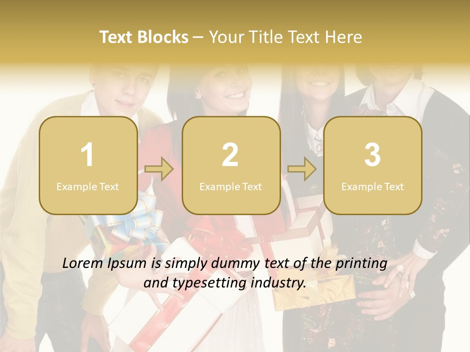 Man Group Newlyweds PowerPoint Template