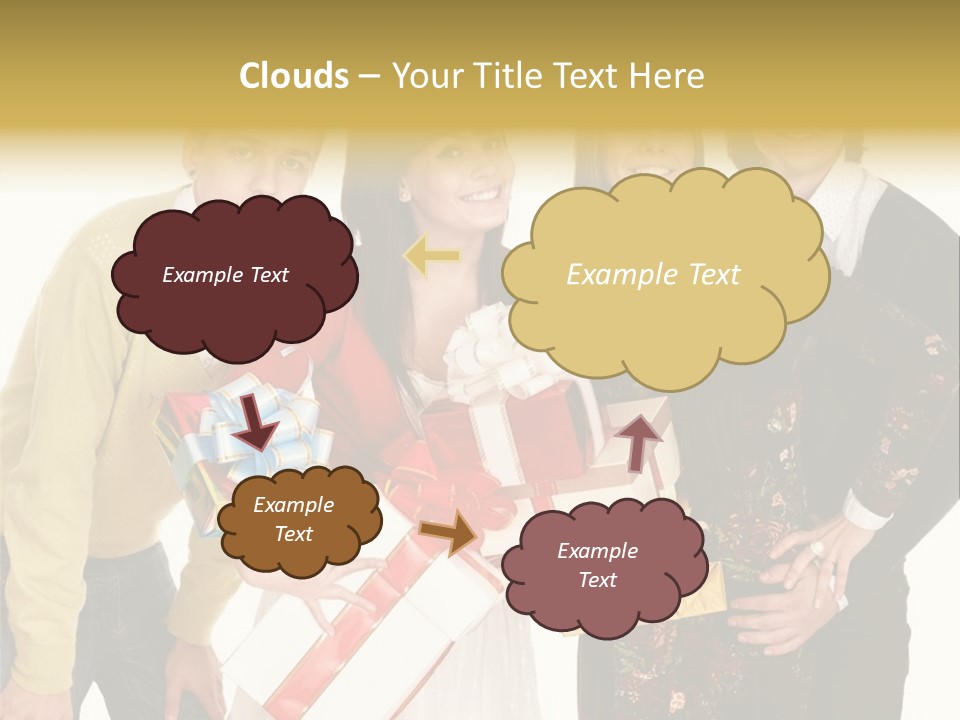 Man Group Newlyweds PowerPoint Template