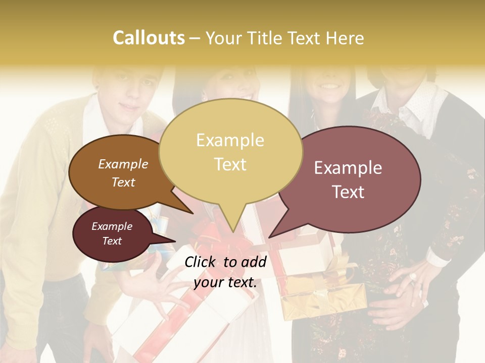 Man Group Newlyweds PowerPoint Template