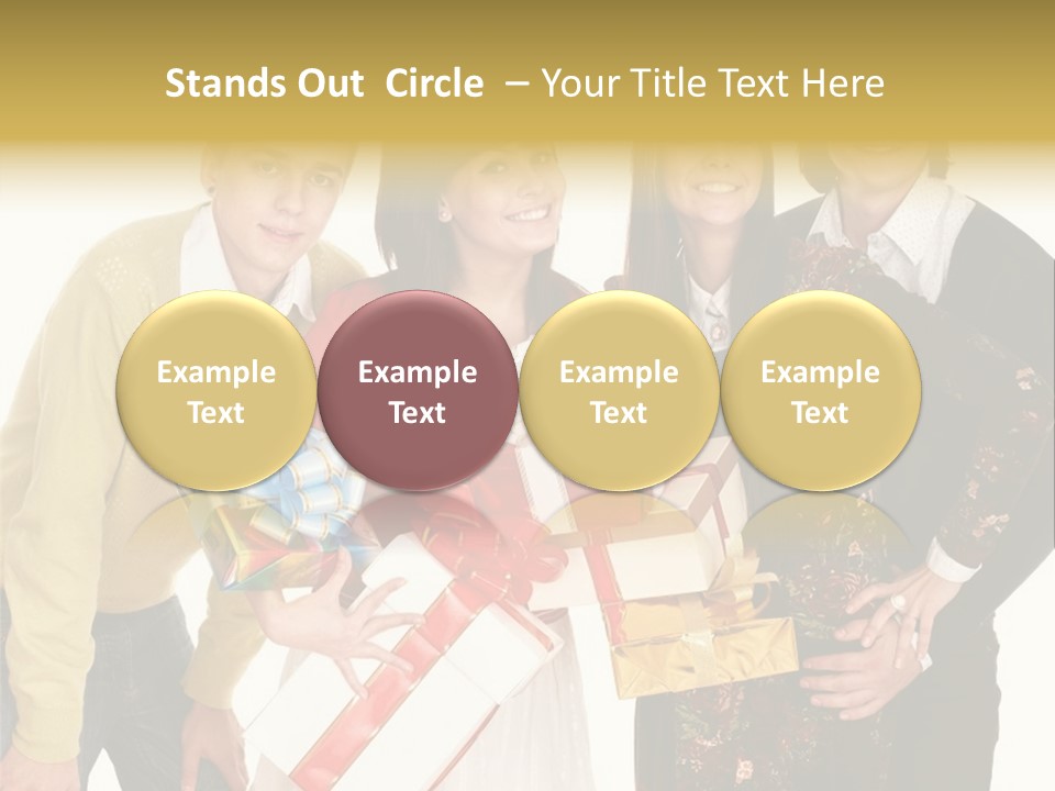 Man Group Newlyweds PowerPoint Template