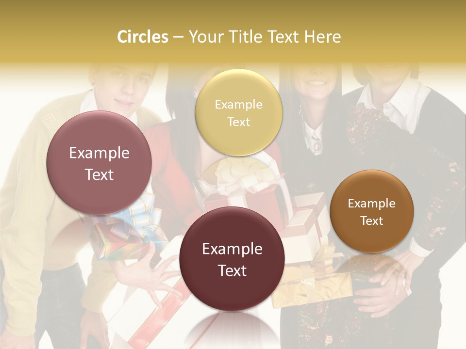 Man Group Newlyweds PowerPoint Template