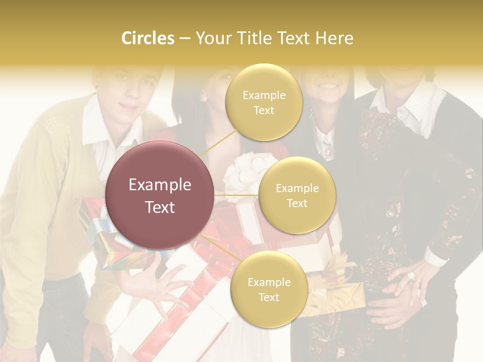 Man Group Newlyweds PowerPoint Template