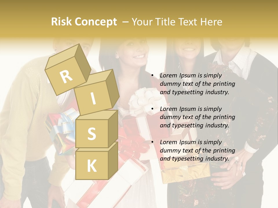 Man Group Newlyweds PowerPoint Template