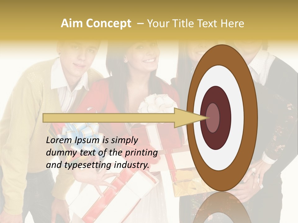 Man Group Newlyweds PowerPoint Template