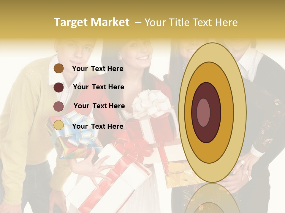 Man Group Newlyweds PowerPoint Template