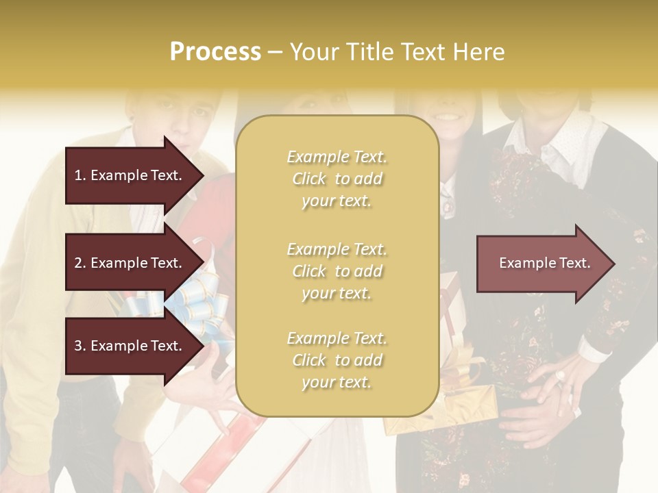 Man Group Newlyweds PowerPoint Template