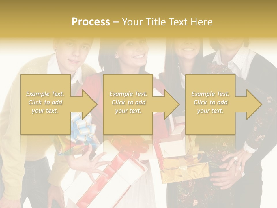 Man Group Newlyweds PowerPoint Template