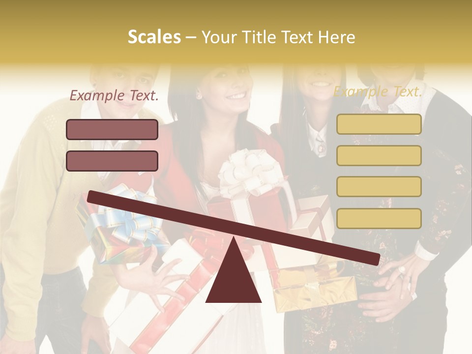 Man Group Newlyweds PowerPoint Template