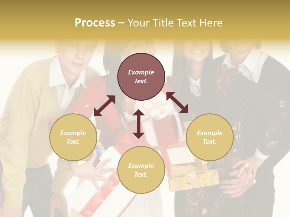Man Group Newlyweds PowerPoint Template