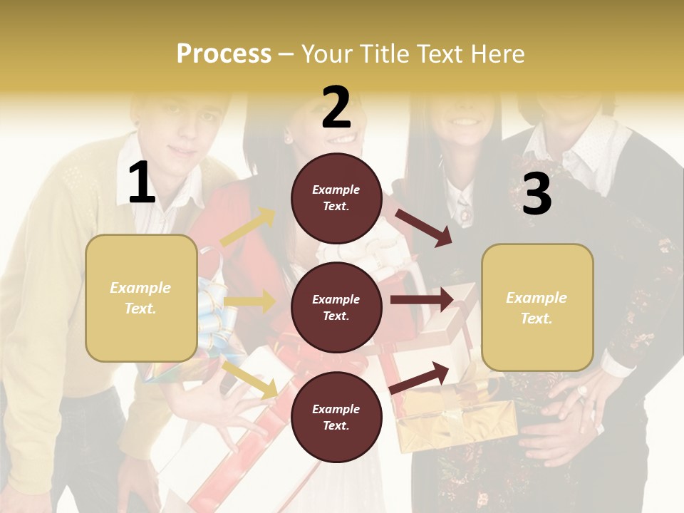 Man Group Newlyweds PowerPoint Template