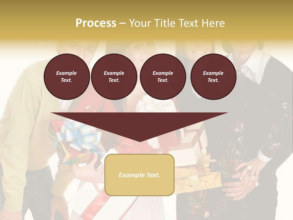 Man Group Newlyweds PowerPoint Template