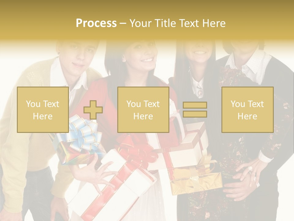 Man Group Newlyweds PowerPoint Template