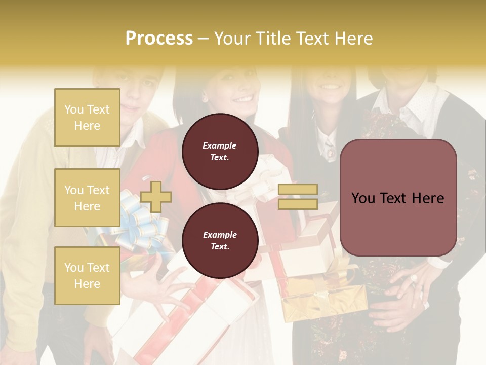 Man Group Newlyweds PowerPoint Template