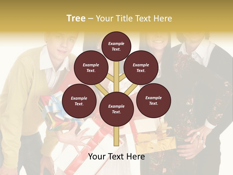 Man Group Newlyweds PowerPoint Template