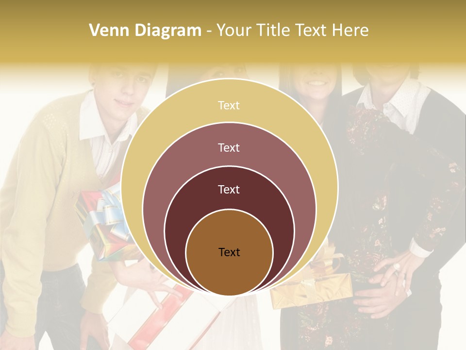 Man Group Newlyweds PowerPoint Template