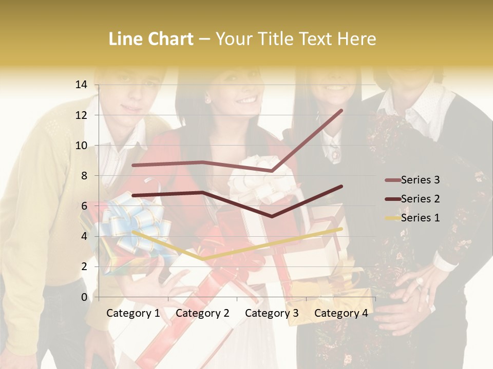 Man Group Newlyweds PowerPoint Template