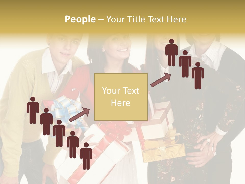 Man Group Newlyweds PowerPoint Template