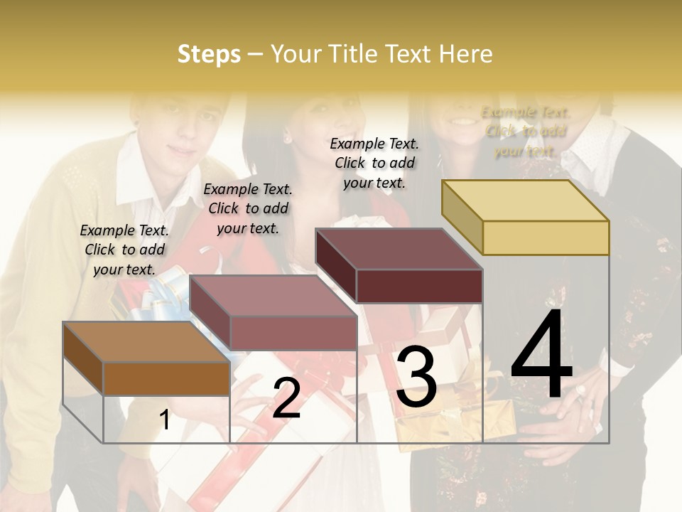 Man Group Newlyweds PowerPoint Template
