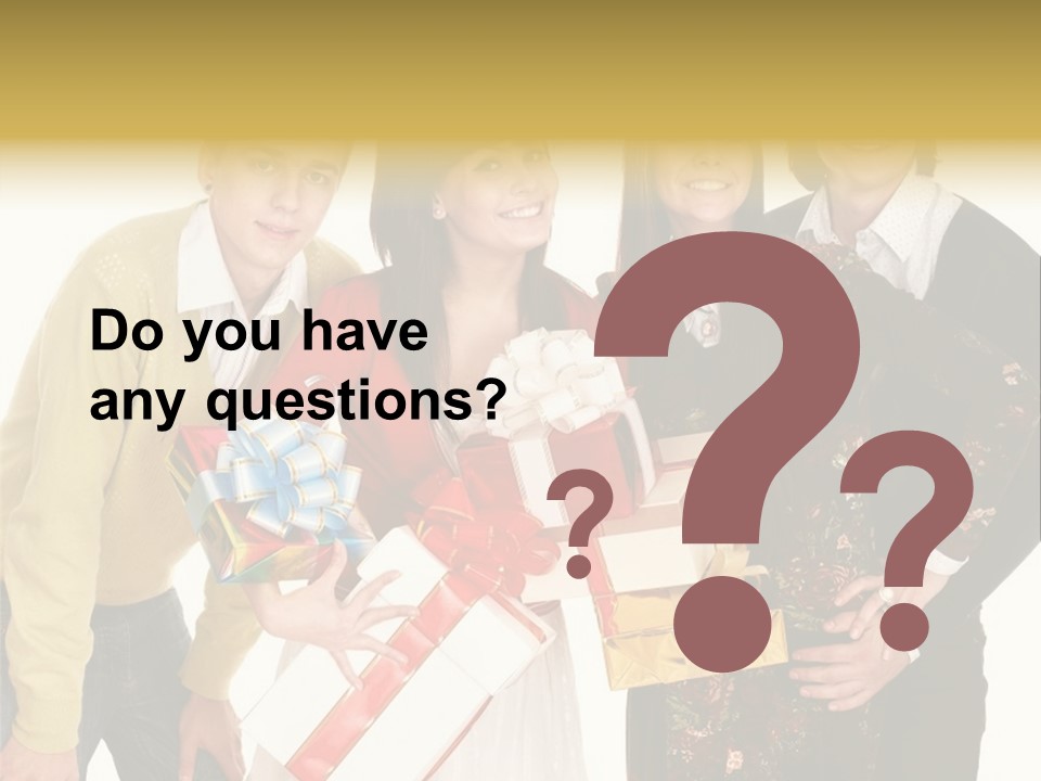 Man Group Newlyweds PowerPoint Template