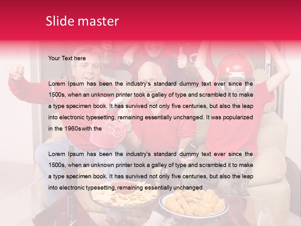 Super Caucasian Athletic PowerPoint Template