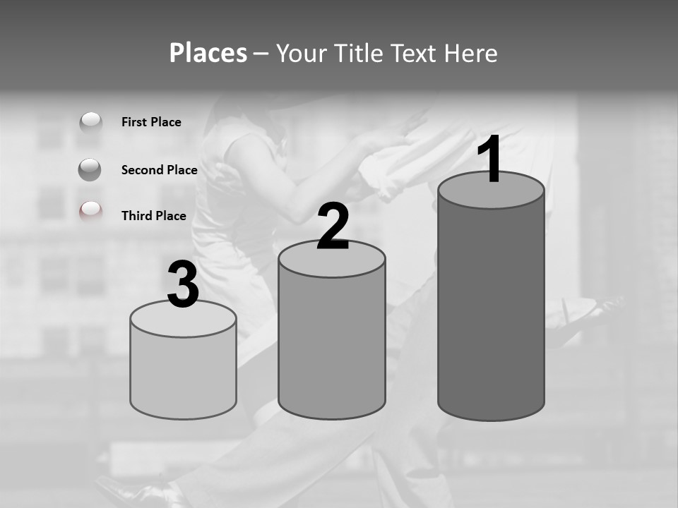 Swing Action Couple PowerPoint Template