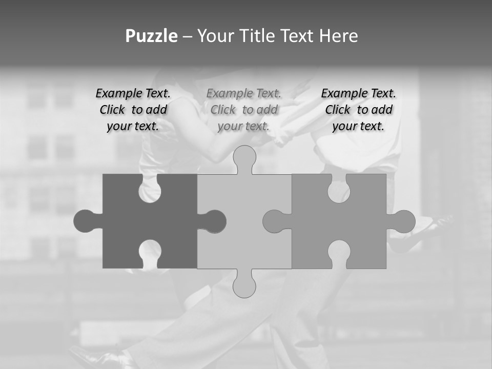 Swing Action Couple PowerPoint Template