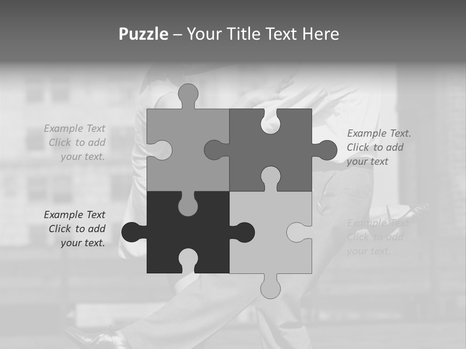 Swing Action Couple PowerPoint Template