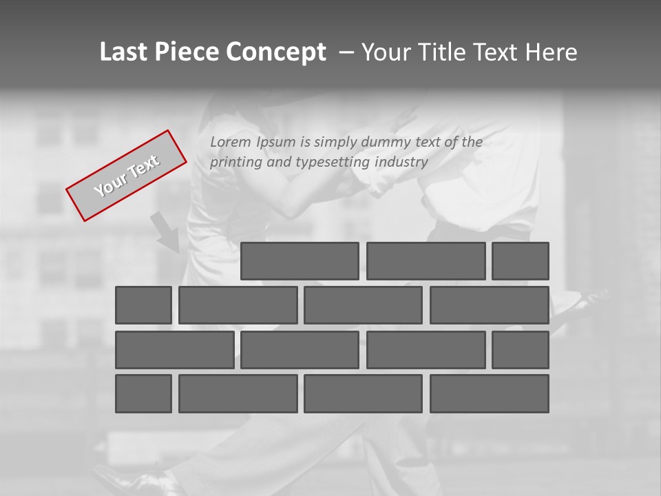 Swing Action Couple PowerPoint Template