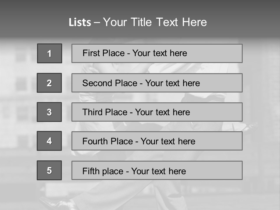 Swing Action Couple PowerPoint Template