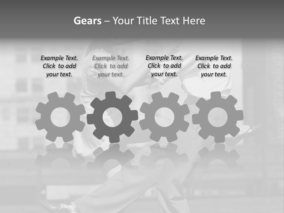 Swing Action Couple PowerPoint Template