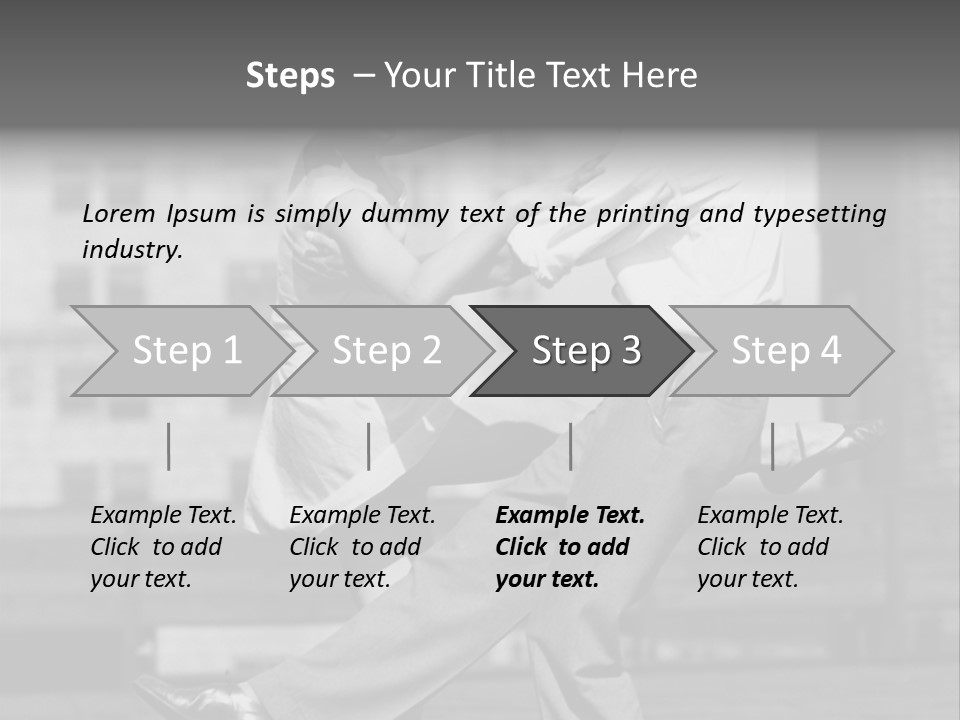 Swing Action Couple PowerPoint Template