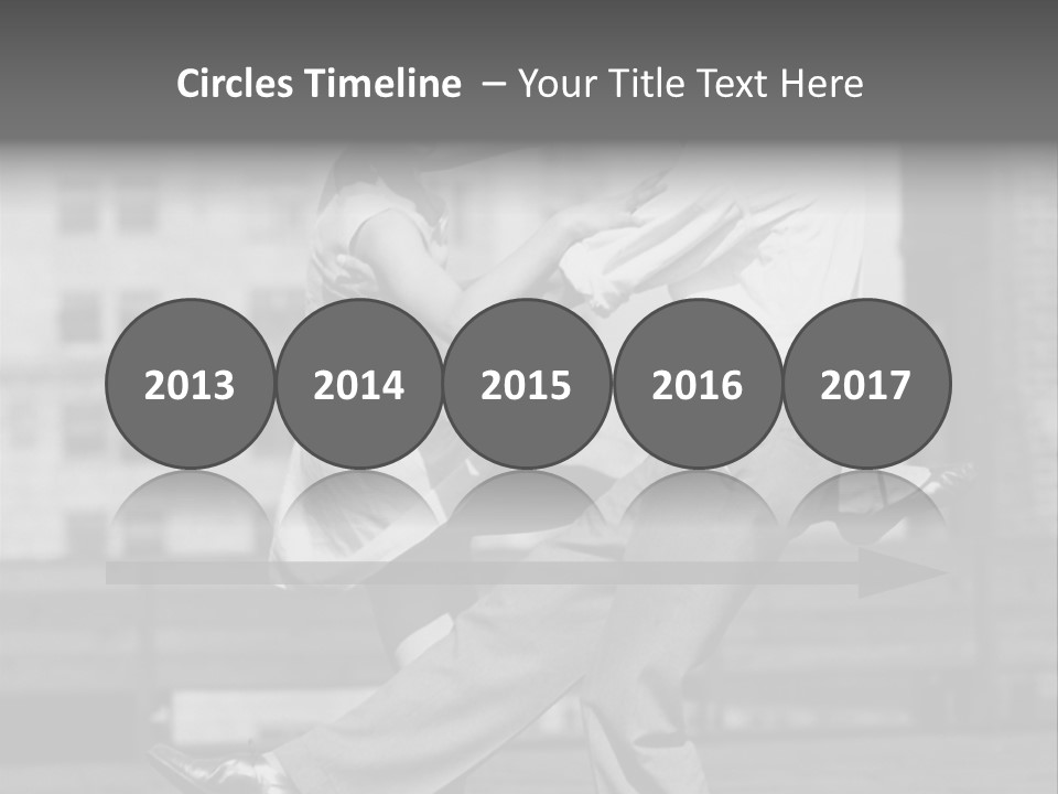 Swing Action Couple PowerPoint Template