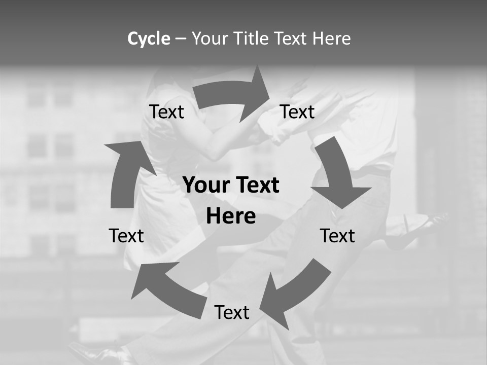 Swing Action Couple PowerPoint Template