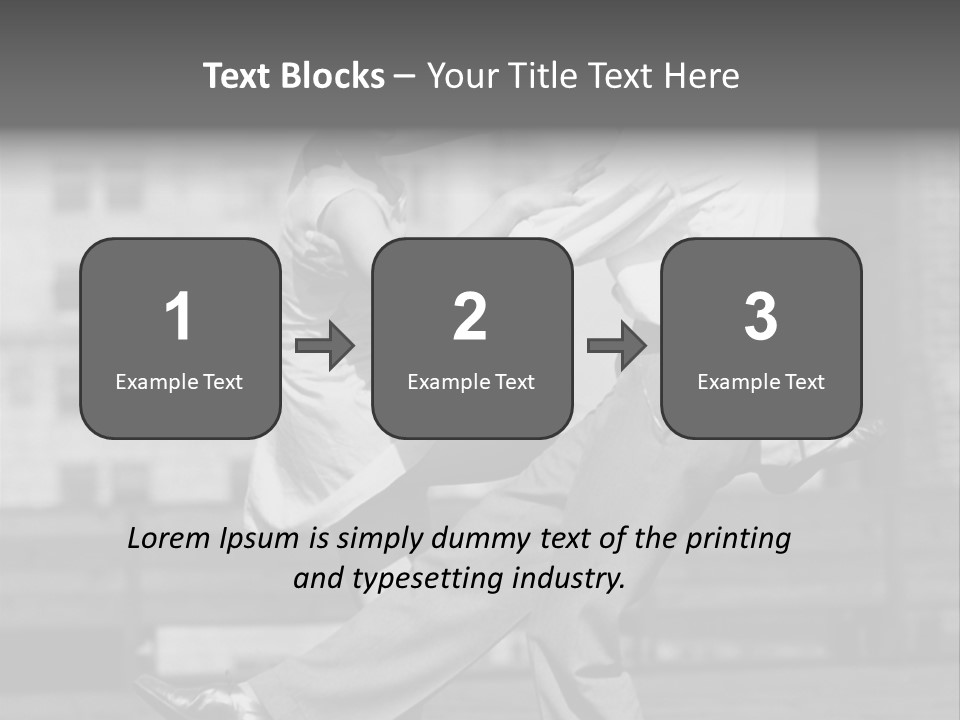 Swing Action Couple PowerPoint Template