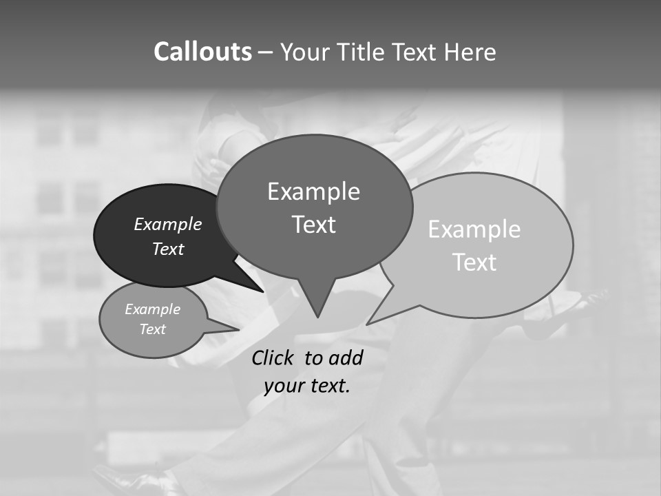 Swing Action Couple PowerPoint Template