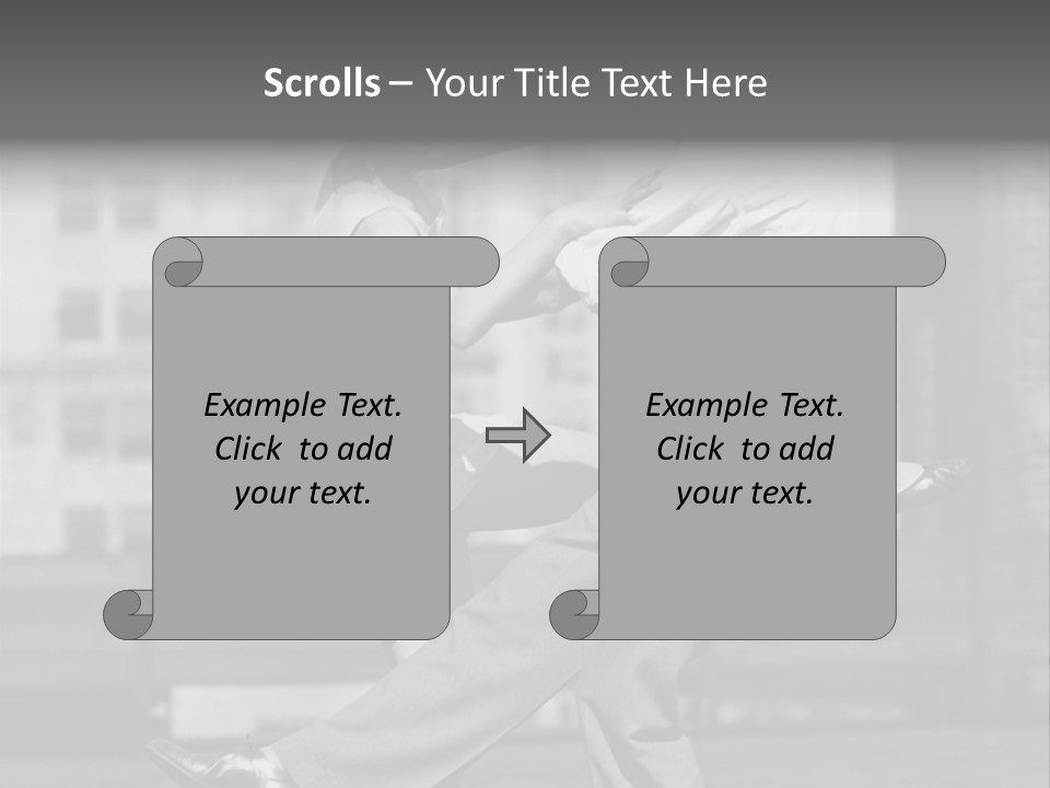 Swing Action Couple PowerPoint Template