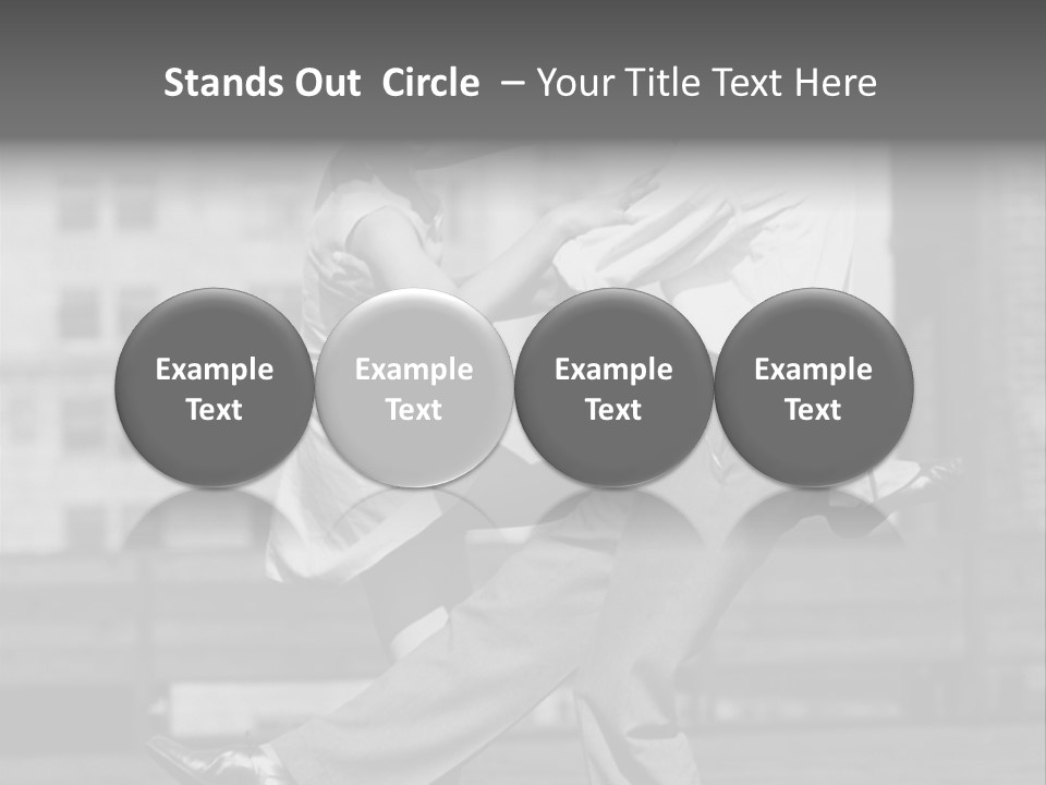 Swing Action Couple PowerPoint Template