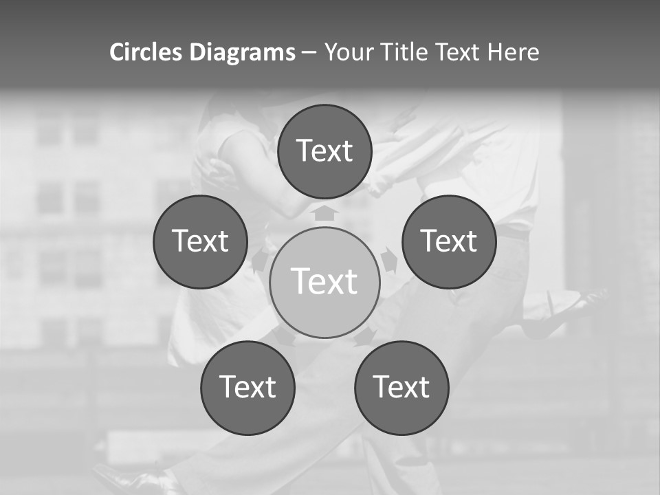 Swing Action Couple PowerPoint Template