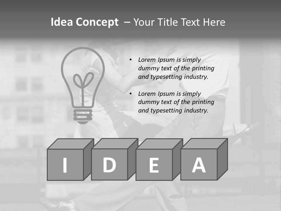 Swing Action Couple PowerPoint Template