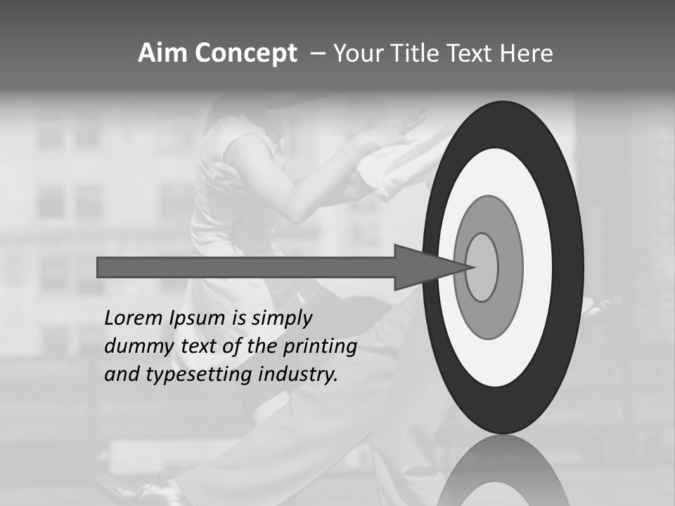 Swing Action Couple PowerPoint Template