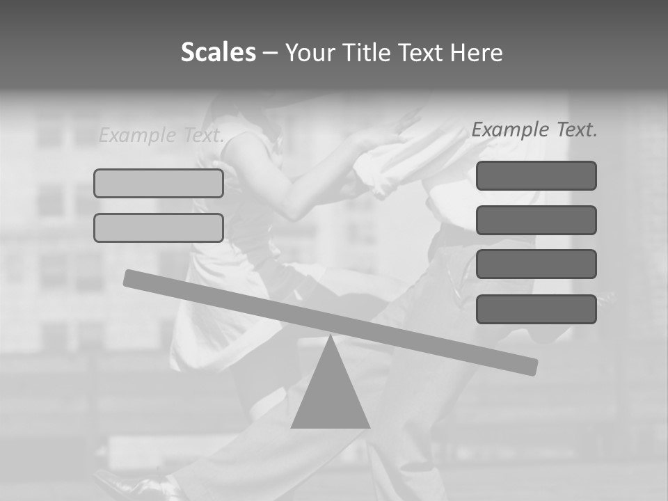 Swing Action Couple PowerPoint Template