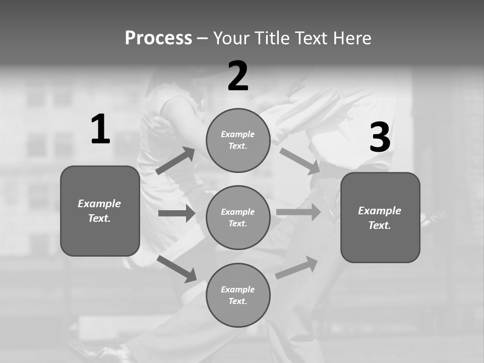 Swing Action Couple PowerPoint Template